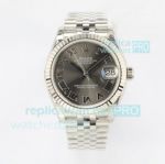EWF Swiss Replica Rolex Datejust 31 Rhodium Grey Roman Dial Jubilee Bracelet Watch